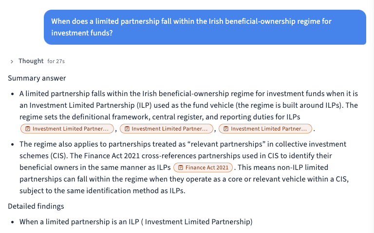 AI Chat with Verified Irish Legal Sources